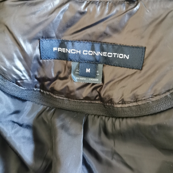 French Connection Black Coat Size Medium - Picture 4 of 8